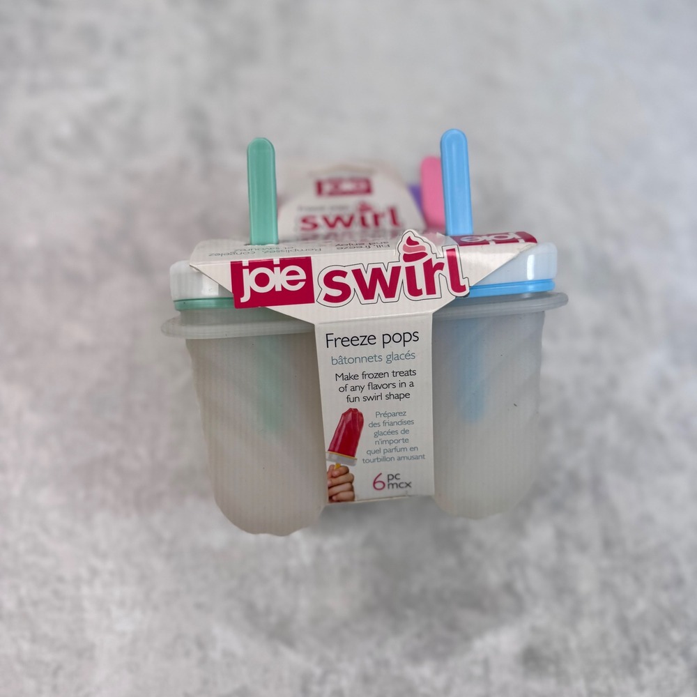 Joie Swirl‎ Freeze Pops 6 Piece Set Multicolor Reusable Popsicle Molds BPA Free